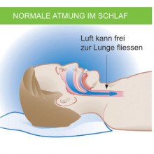 Grafik normale Atmung im Schlaf